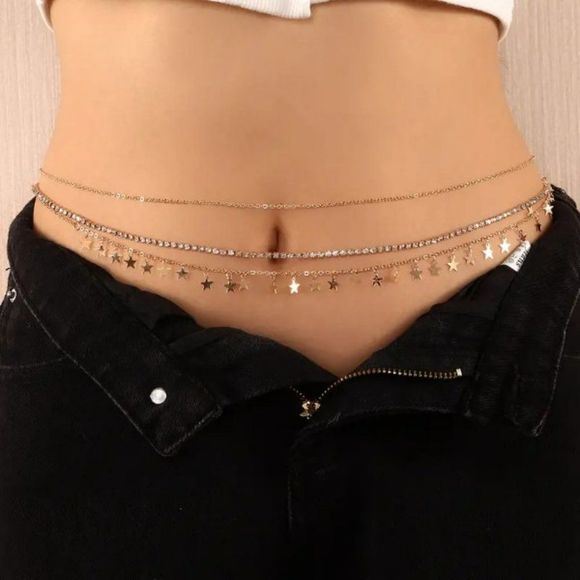 Jewelry - Pentagram Pendant Minimalism Belly Chains